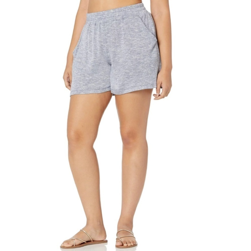 NWT La Blanca Knit Pull On Swim Shorts in Grey